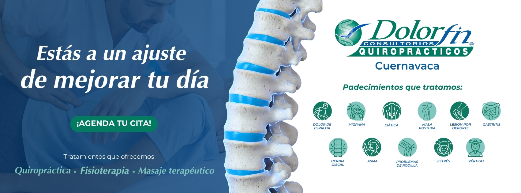 Dolorfin Cuernavaca tratamientos quiroprácticos